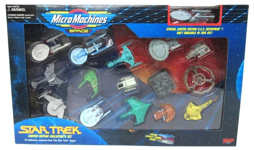 New Galoob 65831 Star Trek Collectors Set Limited Edition 1993 Micro Machines
