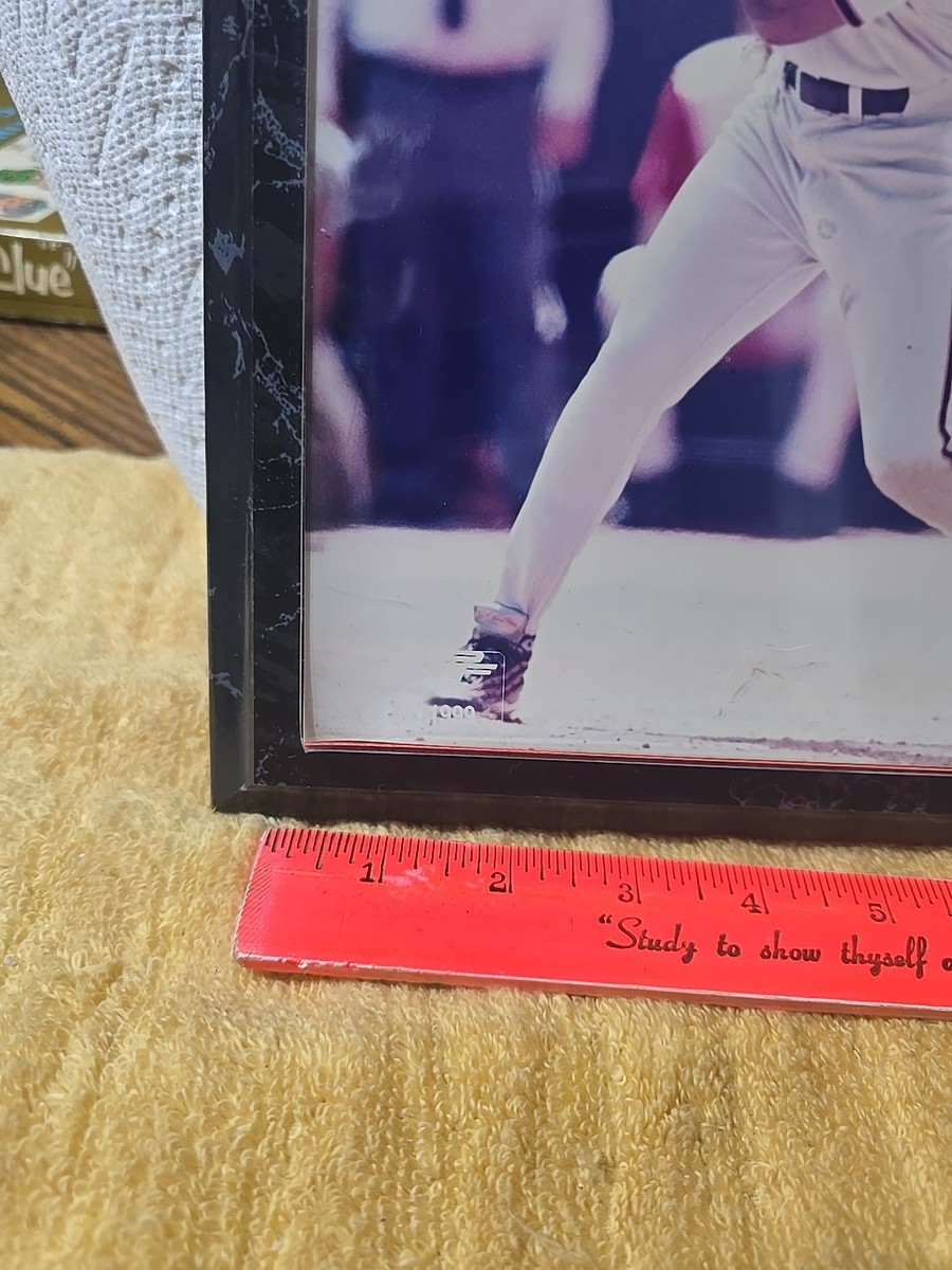 Vintage BARRY BONDS Commemorative Wall Plaque With Picture And Vintage BARRY BONDS Commemorative Wall Plaque With Picture And