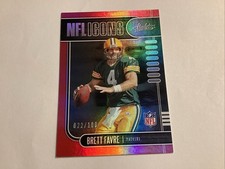 BRETT FAVRE 201 PANINI ABSOLUTE NFL ICONS RED PARALLEL /100 #10