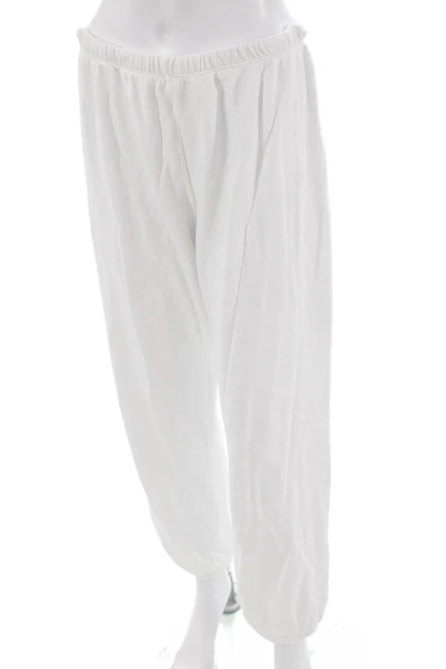 Perfect White Tee Unisex White Jogger Sweatpants 100% Cotton Size L - Image 2 of 4