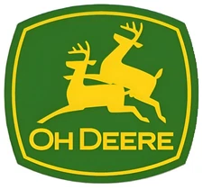 Oh Deere sticker weatherproof bumper vinyl decal