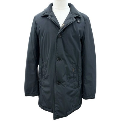 MOORER Men's Hooded Down Coat Acqua Proof Lassen-Stp Black Size 48 Italy