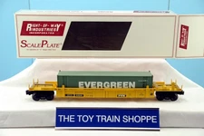 RIGHT-OF-WAY INDUSTRIES TTX WELL CAR W ONE CONTAINER. 16-1/2" L. EXC COND IB.