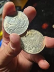 1922 Peace & 1921 Morgan Silver Dollar BU Pair Cartwheel Luster Both P Mint