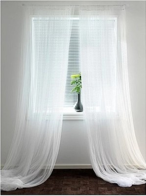 New IKEA LILL Sheer Curtains 4 panels - Each panel 110''x98''-USPS Priority Mail