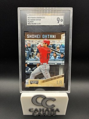 2019 Panini Chronicles - Shohei Ohtani /25 Playoff Holo Silver #12 SGC 9