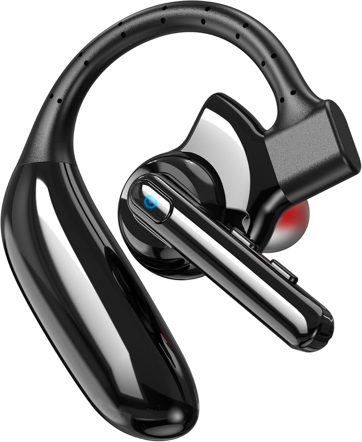 Bluetooth Headset Dual-Mic V5.4 Wireless Earpiece Noise Black