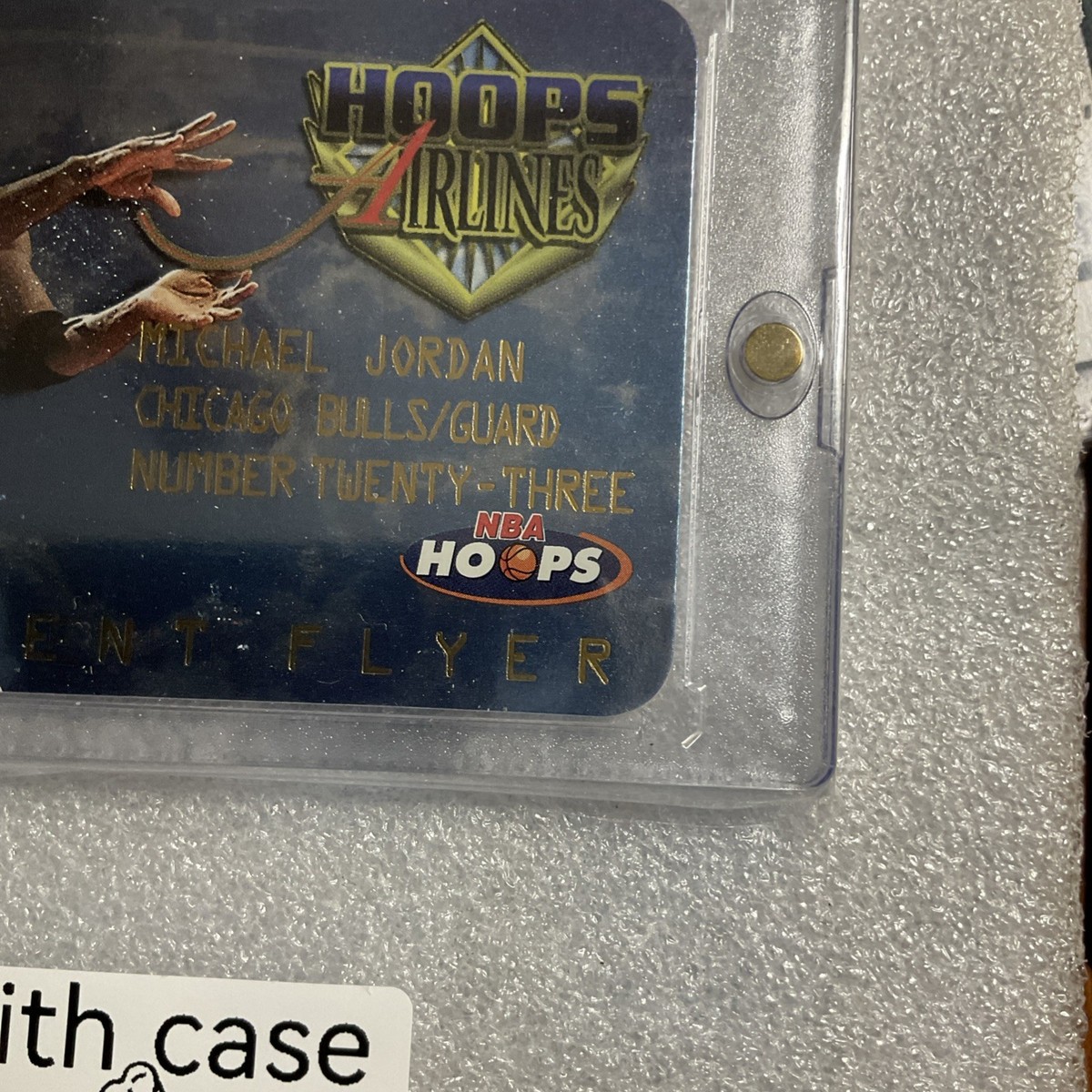 👀🐐📈NBA HOOPS AIRLINES FREQUENT FLYER MICHAEL JORDAN #4/20 WITH