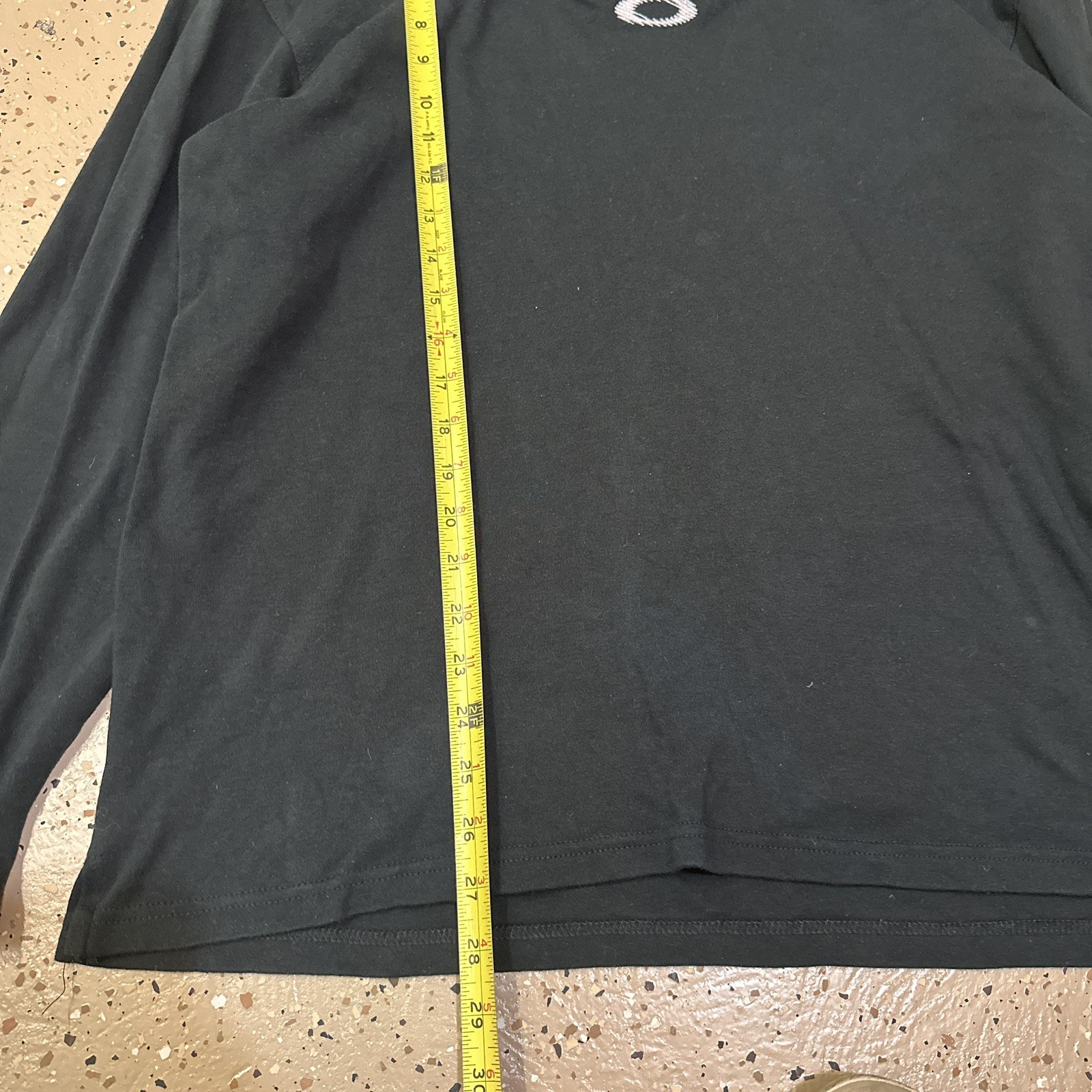 Vintage Oakley Software Center Logo Polo Long Sleeve Shirt Size M Black READ image 10