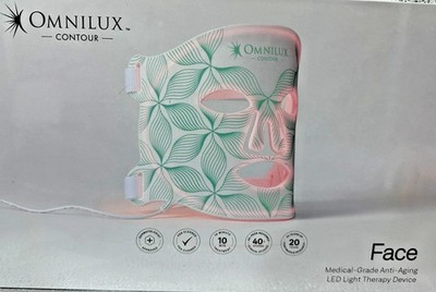 Omnilux Contour Face LED Light Therapy Mask Kit Anti-Aging- READ DESCRIPTION-