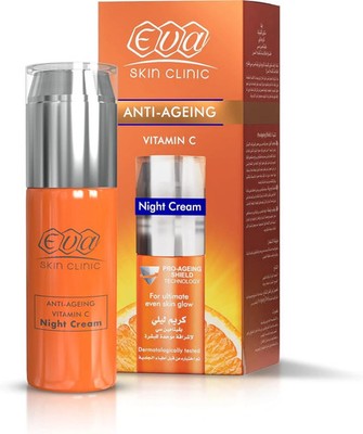 Eva Skin Clinic Vitamin C Night Cream For Ultimate Even Skin Glow   50ml