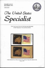 THE UNITED STATES SPECIALIST - VOL. 83  NO. 9  SEP 2012 - COMPLETE BACK ISSUE