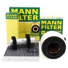 MANN Filterset 4-tlg für AUDI A4 (8K B8) A5 (8T 8F) Q5 (8RB) 2.0 TDI 136-190 PS