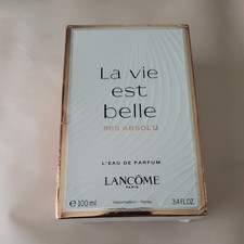 La vie est Belle Iris Absolu L'Eau De Parfum Lancome Box Only 100ml 3.4 fl oz.
