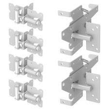 Zekoo Stainless Steel Gate Hardware Kit Self Closing Gate Hinges And Latch Rust
