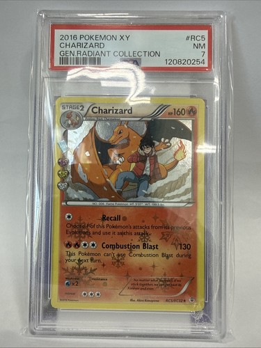 Charizard graded PSA 7 for sale on eBay