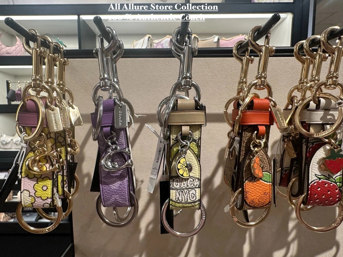 coach leather key ring products for sale | eBay