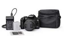 Canon EOS 1000D DSLR Digital Camera+18-55mm Lens Kit Tested Charger SD Bag Strap