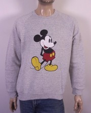 vintage 80s Disney Character Fashions Mickey Mouse Sweatshirt Raglan Classic XL