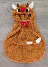 Rudolph Christmas Dog Pajama Shirt Sweater Costume Coat Pet Reindeer S 0344