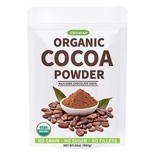 VBSWAP Organic Cacao Powder 2lb Unsweetened Chocolate Baking Coffee Smoothies