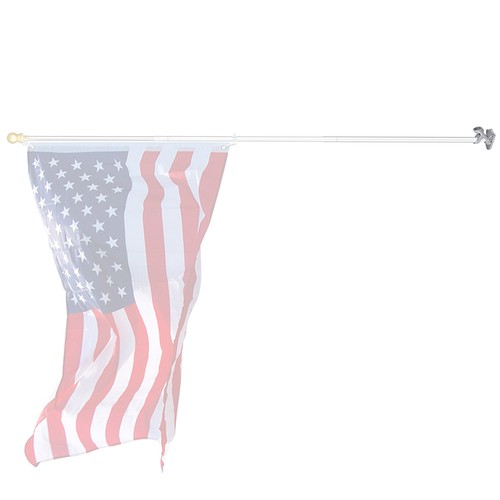 2 Positions Wall Mount 1" Flag Pole Bracket Flagpole Holder Home Outdoor - Picture 6 of 7