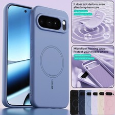 For Google Pixel 10 Pro XL 10A 9A MagSafe Case Shockproof Liquid Silicone Cover