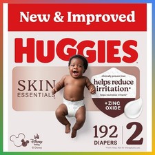 Baby Diapers Size 2 192 Count Fragrance Free Hypoallergenic Leak Protection