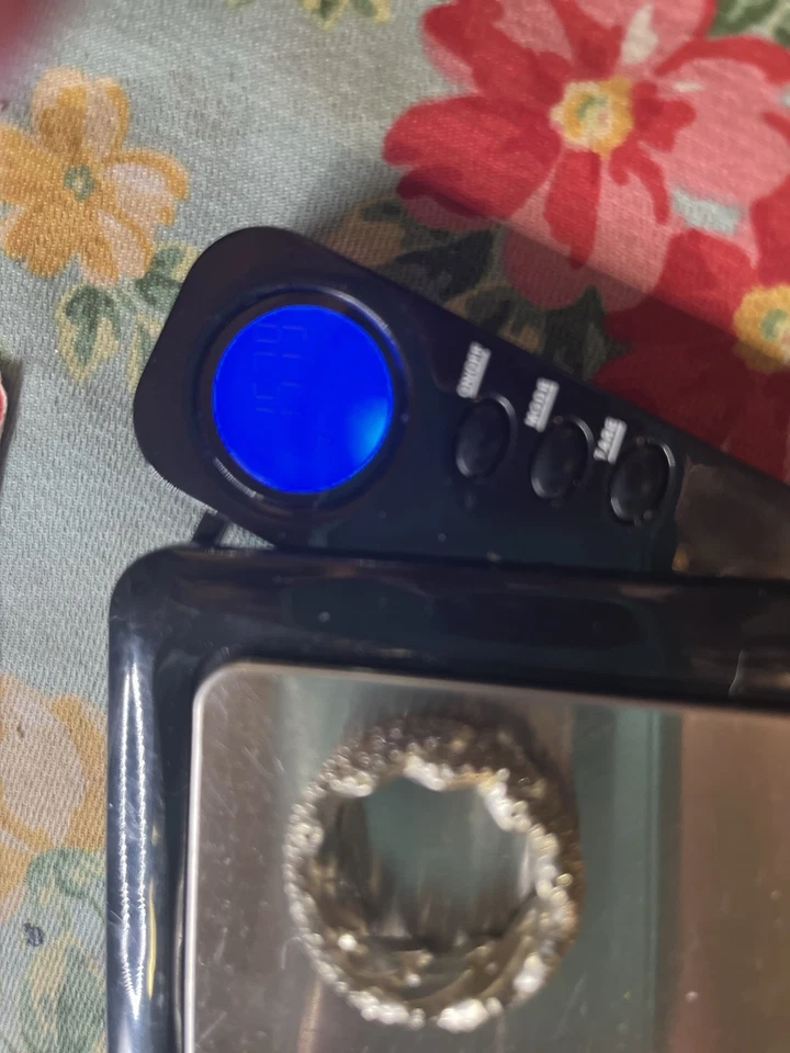 纯银 925 古巴链式嘻哈 CZ 大胆戒指 尺寸 9 男女皆宜 10 毫米 15.7 克 — 第 4/4 张图片