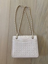Authentic Tory Burch Fleming Quilted Leather Shoulder Bag