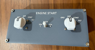 Boeing 737 Motorized Engine Starter Module - Flight Simulator Cockpit Panel