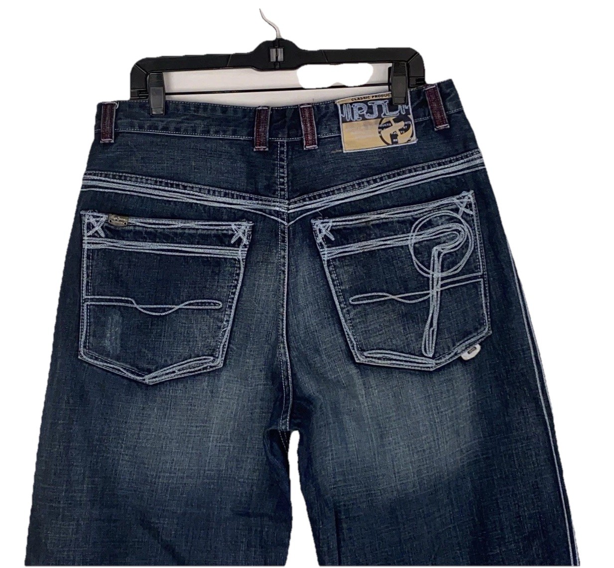 Vintage New Pepe Jeans Men's Size 34x31 Loose Baggy Wide Leg 1973 London NWOT image 4