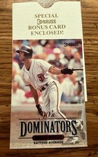 Donruss Bonus Card-Willie McGee-Dominators