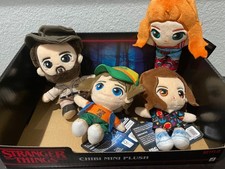 Stranger Things CHIBI 4” Mini Plush Set Jazwares Dustin May Jim Eleven & Box