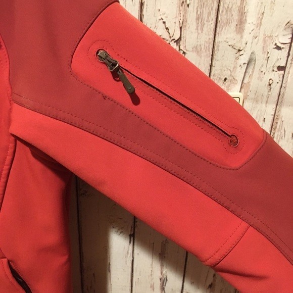 Marmot Red Softshell Jacket Full Zip Lightweight … - image 3