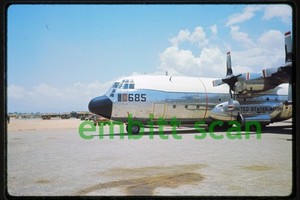 Original Slide Marines VMGR-352 Lockheed KC-130F Hercules "Flagship" Vietnam War