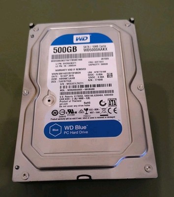 Festplatte Western Digital Blue WD5000AAKX 3,5'' 500 GB SATAIII