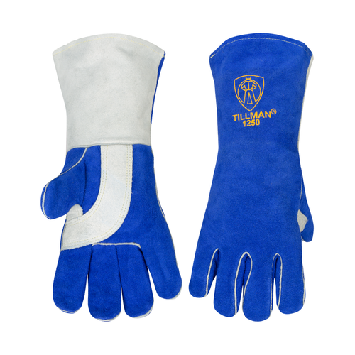 Tillman 1250 Cowhide Leather Protective Stick Welding Steel Fabrication Gloves - Afbeelding 1 van 6