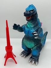 Bullmark Godzilla Sofubi Figure Metallic Blue Kaiju Soft Vinyl Japan Rare