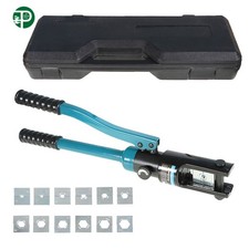 Hydraulic Wire Terminal Crimper 16 Mt Battery Cable Lug Crimping Tool W/13 Dies
