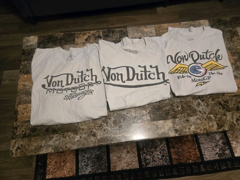 Von Dutch T Shirt Lot XL MotoGp Eyeball Lot Of 3 Shirts  Racing Nice