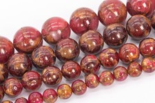 Red Sponge Quartz AAA Synthetic Gemstone Round Loose Beads 6MM 8MM 10MM 12MM