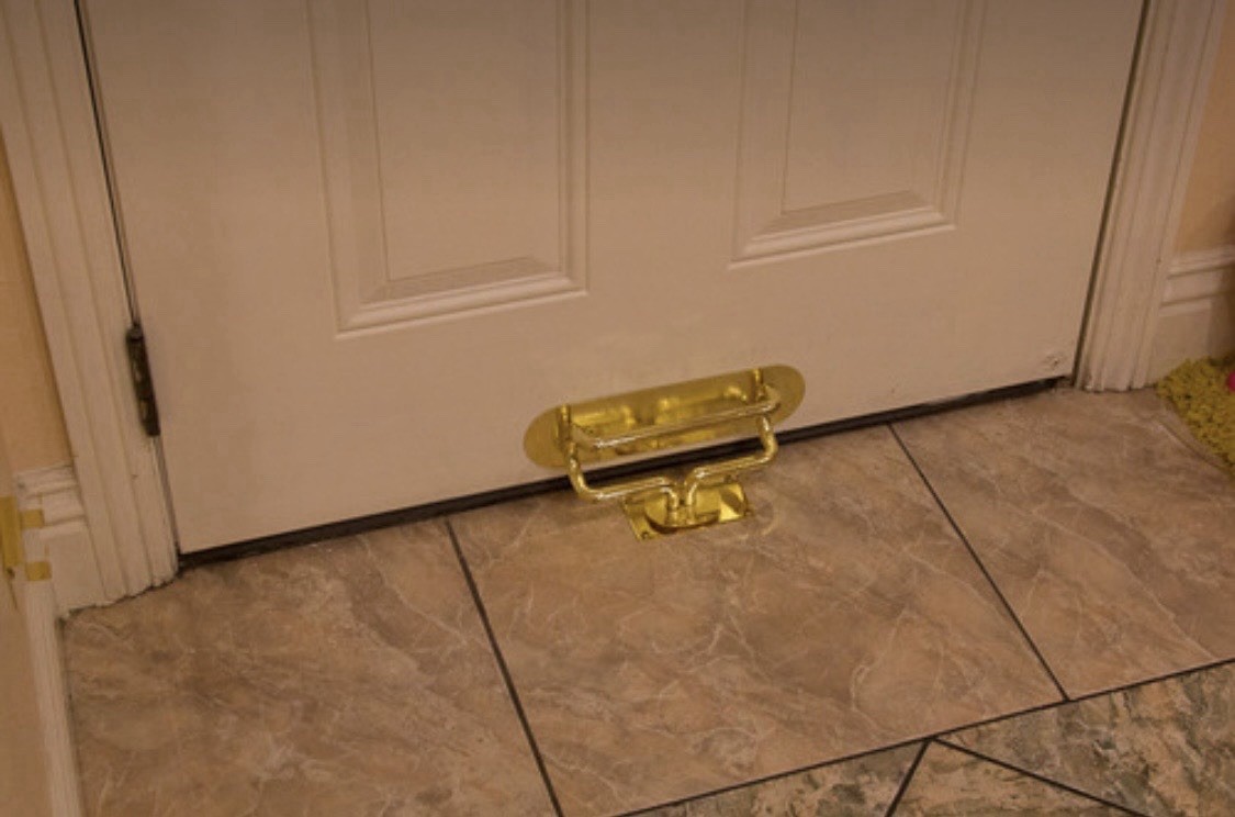 Brass The Door Club Home Security Lock, Strong Resist Anti Burglar Home Device
