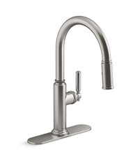 KOHLER Revolv 1-Handle Pull Down Sprayer Kitchen Faucet in Vibrant Stainless