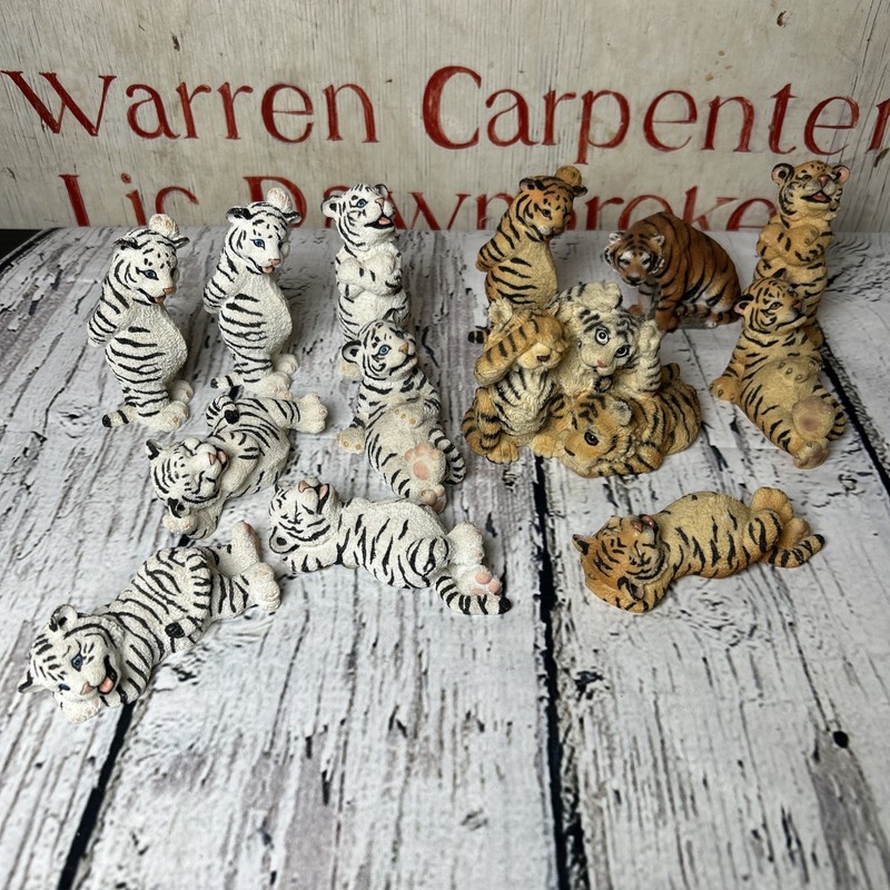 Tiger Collection 13 Piece Vintage Stone Critters, Pacific