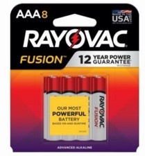 Fusion AAA Triple A Alkaline Batteries, 8 Pack - 824-8TFUS1