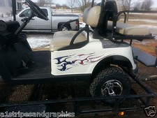 Golf Cart Tribal American Flag Decals Flame Graphics Ezgo Club Car Yamaha Golf Cart Tribal American Flag Decals Flame Graphics Ezgo Club Car Yamaha