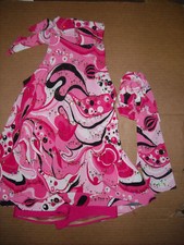 NEW SNAZZY 60's MOD TOP SHORT SHORTS PINK Ladies SZ XLA