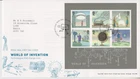GB ROYAL MAIL FDC FIRST DAY COVER 2007 WORLD OF INVENTION STAMP SHEET TALLENTS