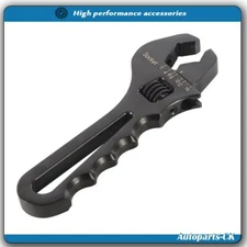 Adjustable Wrench Black Aluminum Tool Spanner for Hose End Fitting 3AN-16AN